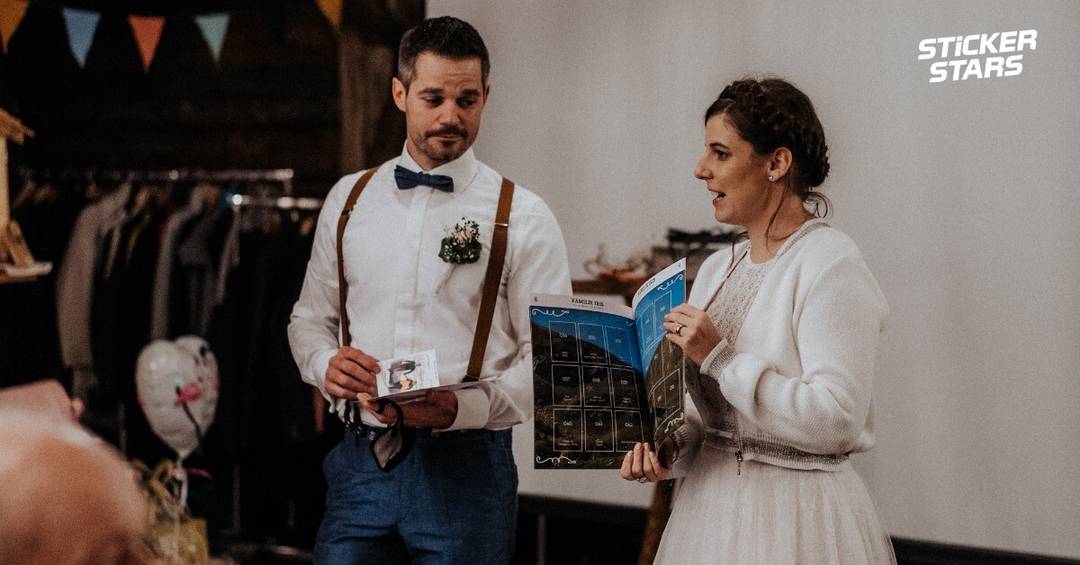 Für einzigartige Erinnerungen: Hochzeit mit Stickeralbum feiern!