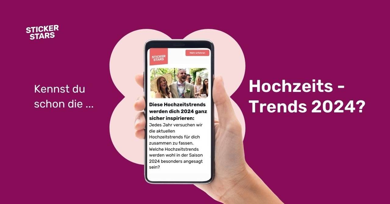 Hochzeitstrends 2024 - Diese Inspirationen erwarten dich