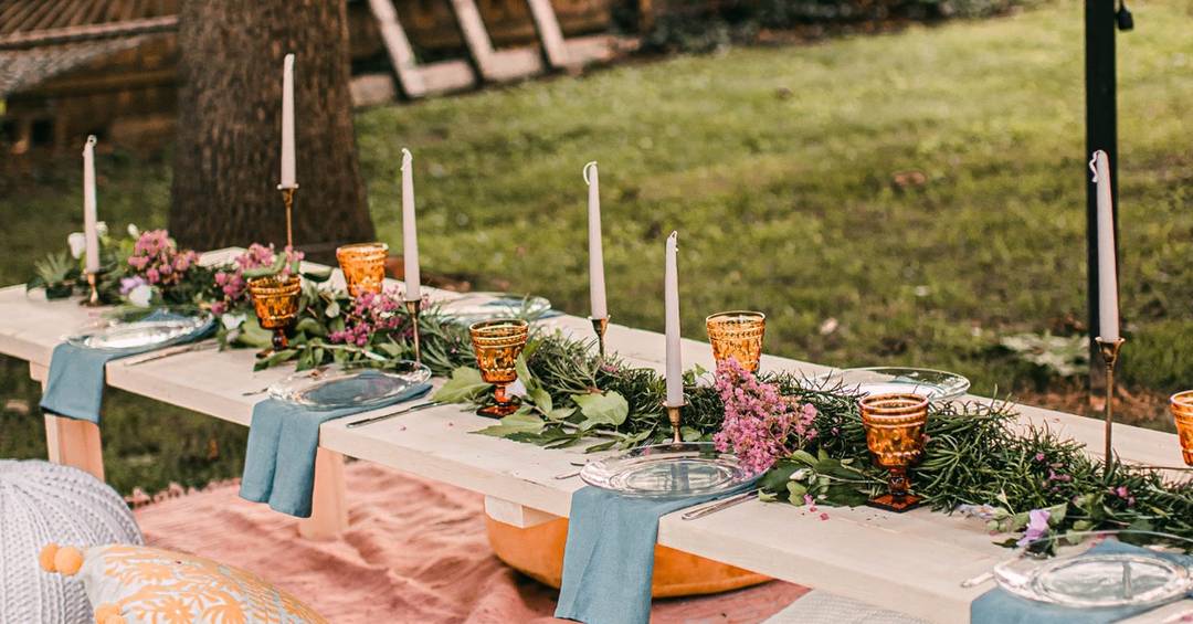 Die perfekte Deko auf Festival Hochzeiten