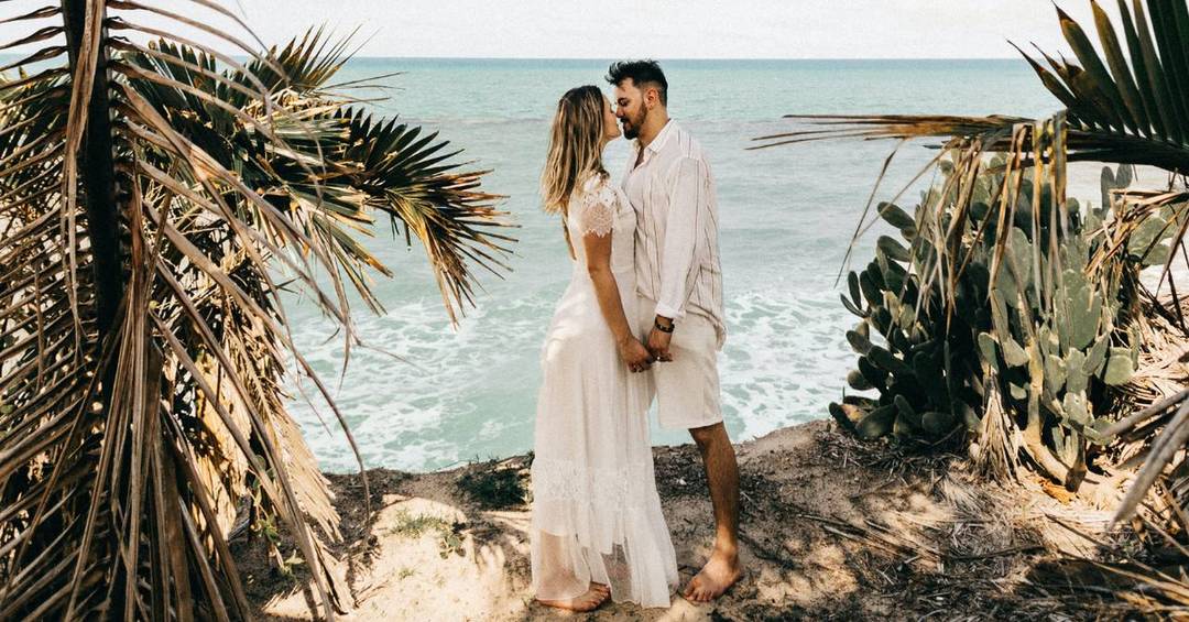 Romantische Strandhochzeit für beide.