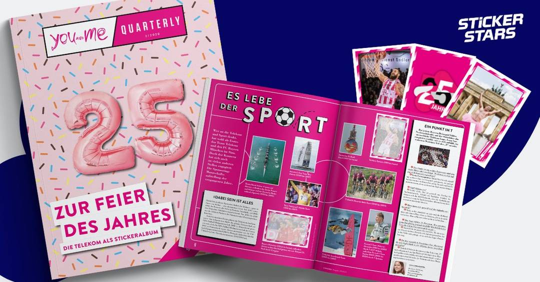Telekom Stickeralbum Jubiläum