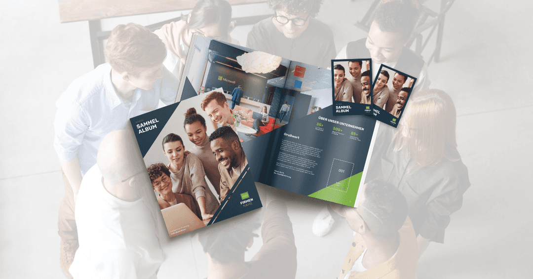 Stickeralbum Kommunikation Unternehmen 