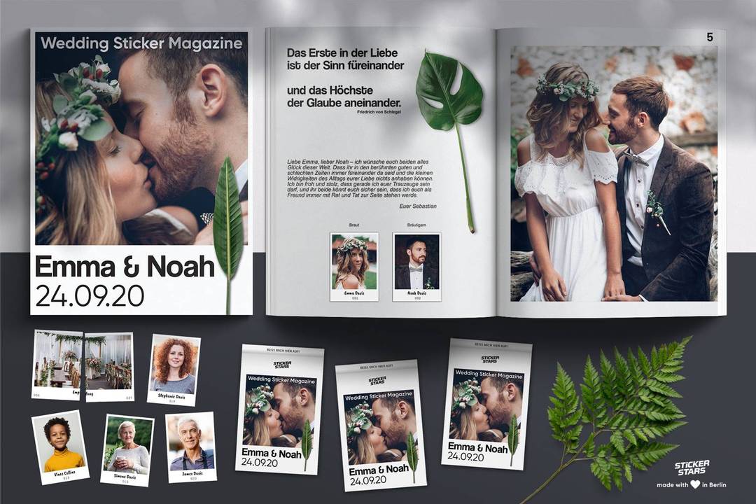 Hochzeits-Sammelalbum - Erinnerung, Unterhaltung & Gastgeschenk in Einem