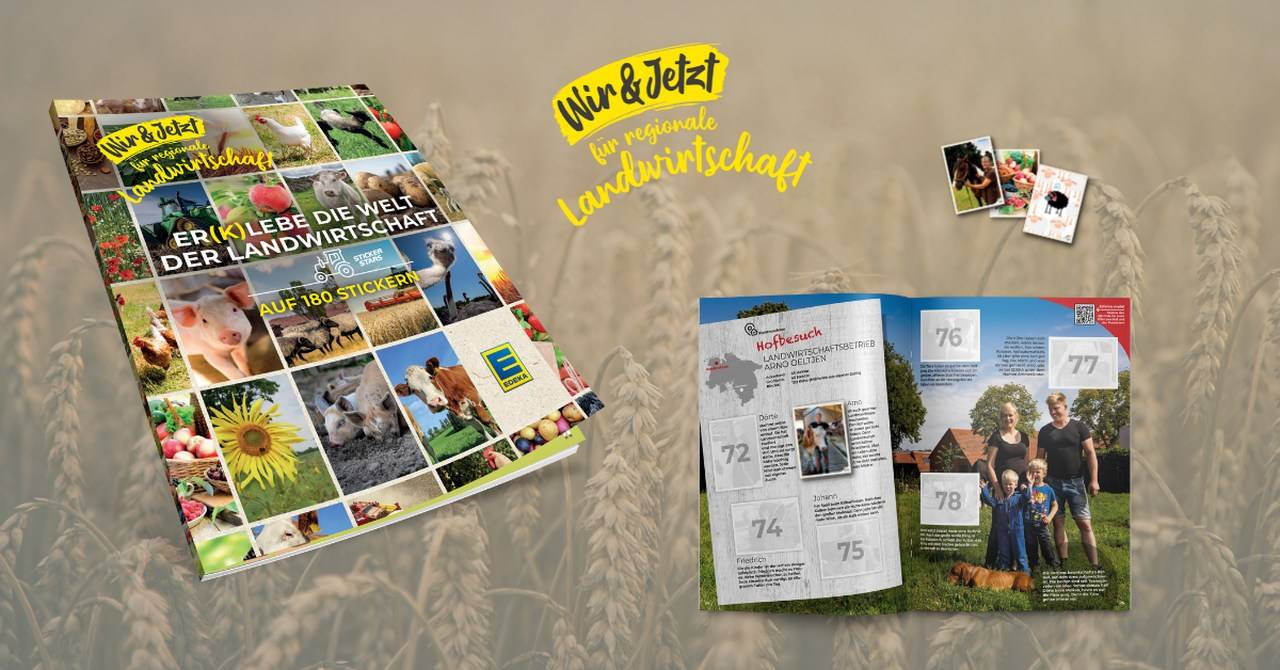 EDEKA und STICKERSTARS er(k)leben die Welt der Landwirtschaft