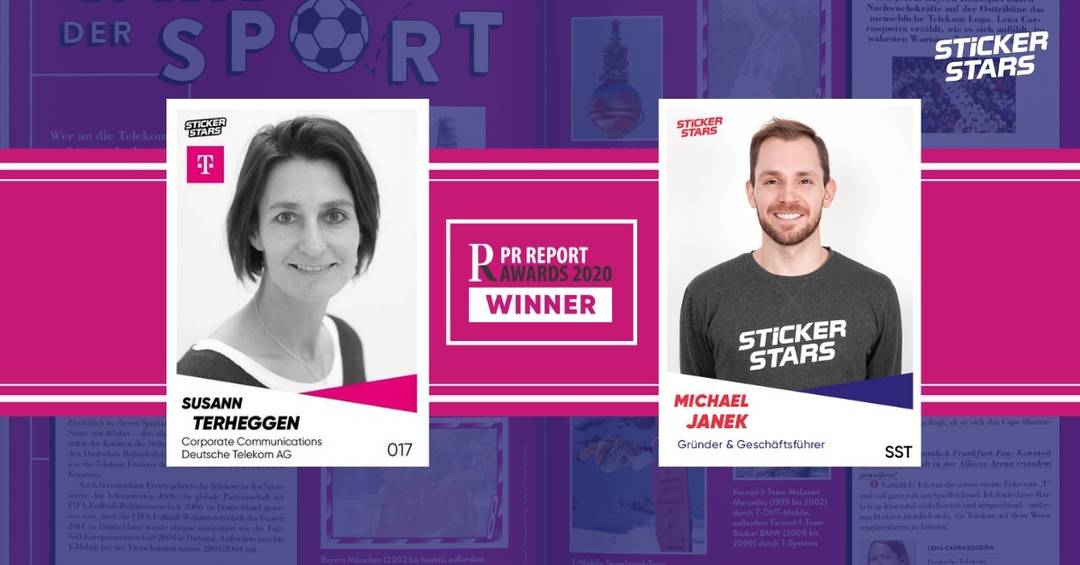 Stickerstars Preisträger des PR Report Awards 2020