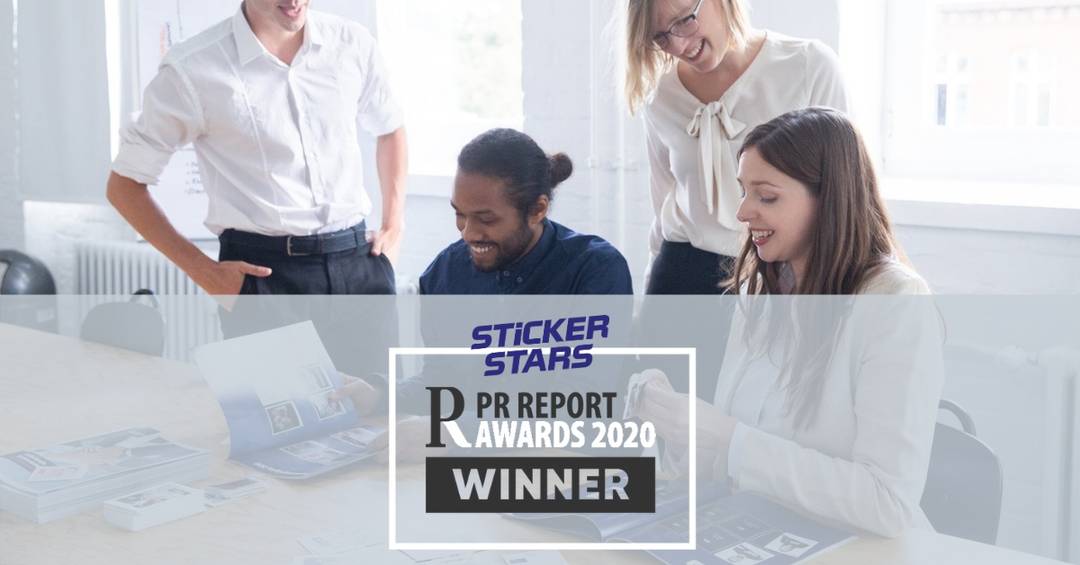 Stickerstars als PR Report Awards Gewinner in Kategorie "Interne Kommunikation"!